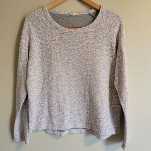 Jane and Delancey Grey Lace Sweater